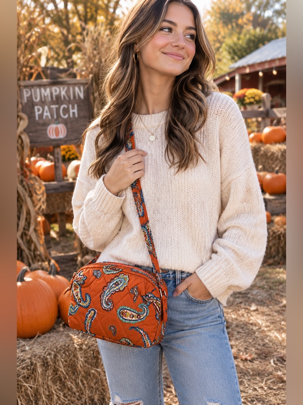 Vera Bradley Camera Bag Crossbody in Manor Paisley , NWT